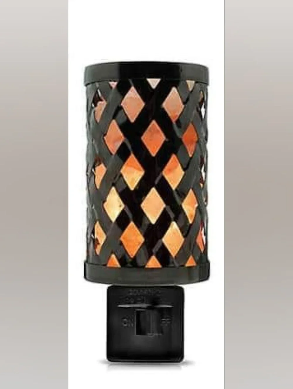 Black and Orange Lattice Accent Lamp - Brand Unspecified